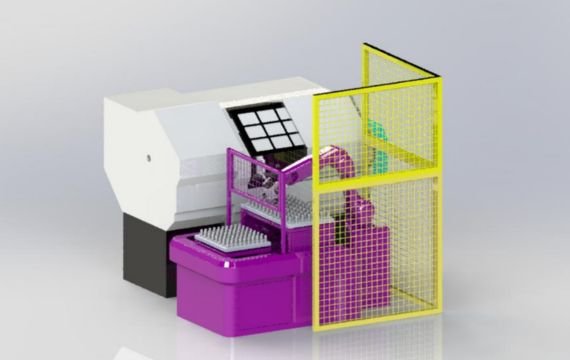 Design of intelligent production line for articulated machining