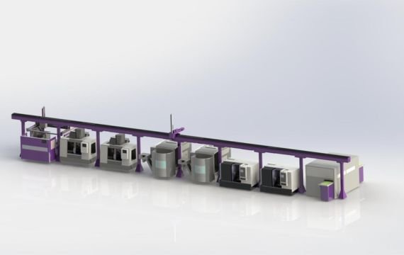 MZ Heavy Duty Intelligent Truss Robot Production Line