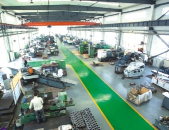 Radial drilling machine spindle production and assembly workshop