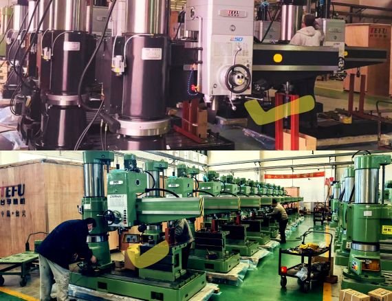 TEFU radial drilling machines are all equipped with LED work lights, which are more durable and brighter.