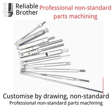 Stainless steel non-standard single head double head screw screw bolt screw teeth joint threaded rod processing customised