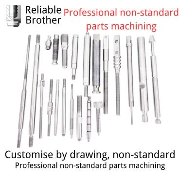 Stainless steel non-standard single head double head screw screw bolt screw teeth joint threaded rod processing customised