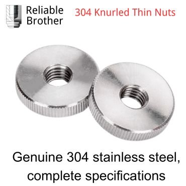 304 Knurled Thin Nuts