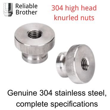 304 high head knurled nuts