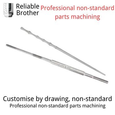 304 stainless steel screws through the wall screws against the threaded wire rod