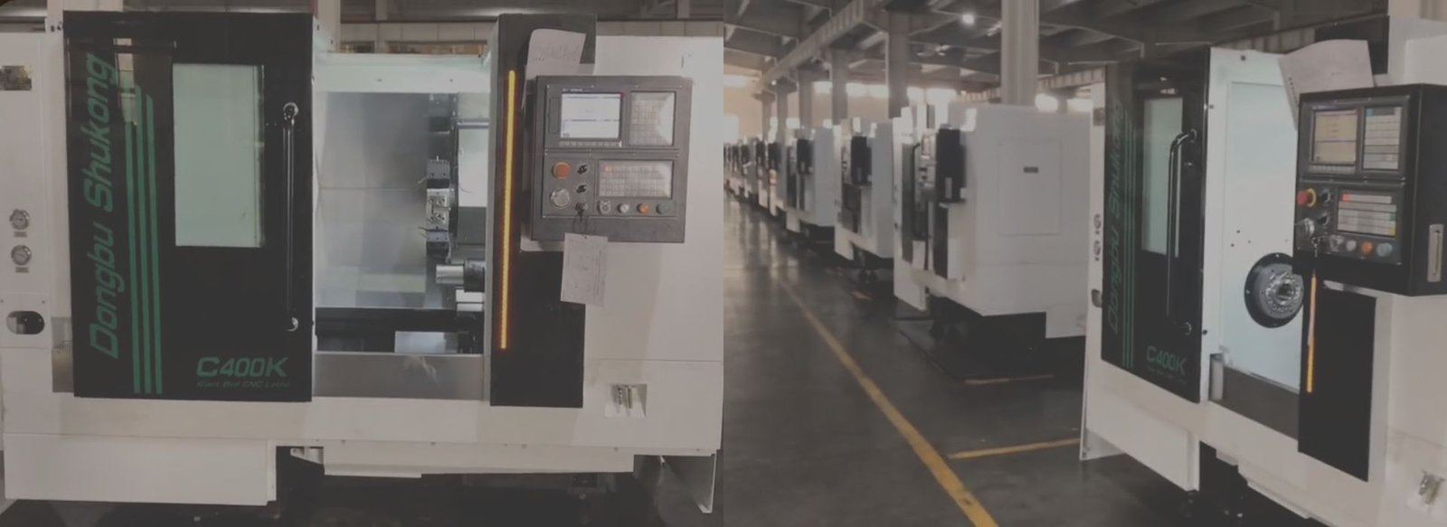 C400K classic CNC slant-bed lathe assembly line