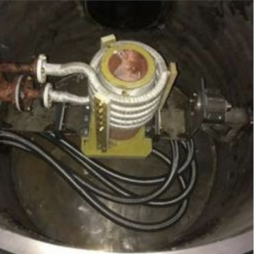 Copper crucible + induction ring