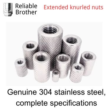 Extended knurled nuts