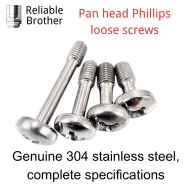 Pan head Phillips loose screws