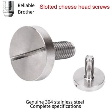 Slotted cheese head screws
