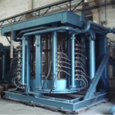 Steel shell medium frequency induction furnace