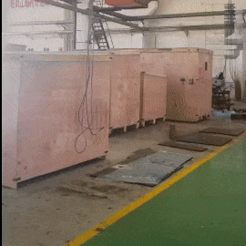 TEFU Z30100X31 rocker arm drilling machine painted and packed for delivery