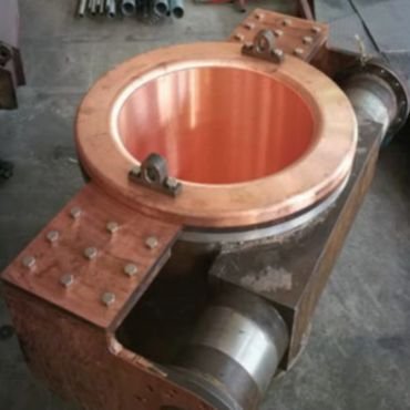 Water-cooled copper crucibles
